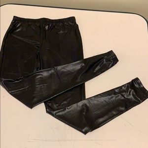 Faux leather leggings